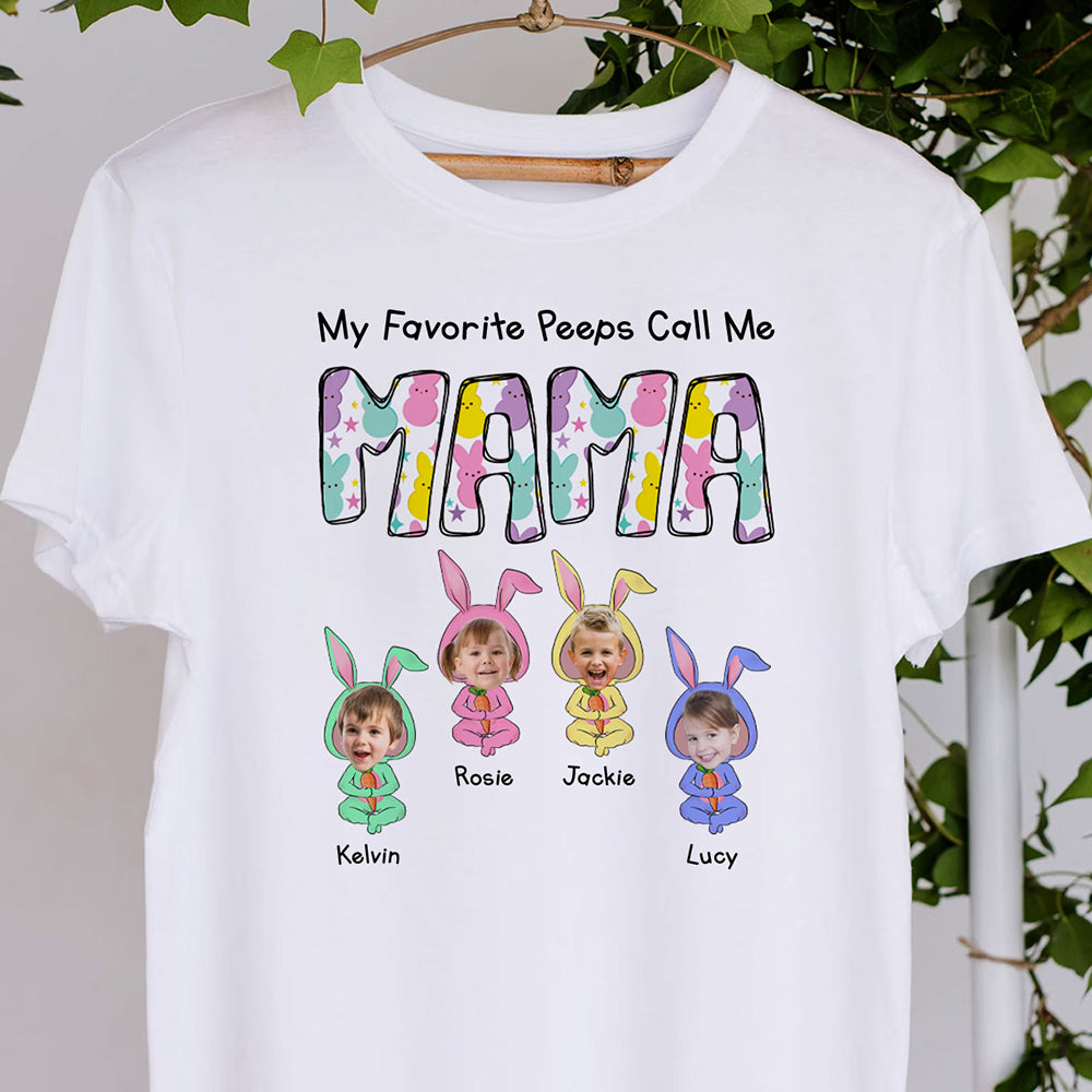 Personalized My Favorite Peeps Call Me Grandma Mom Easter T-shirt jonxifonuk