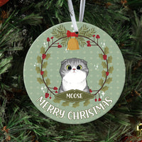 Thumbnail for Fluffy Cat - Personalized Christmas Decorative Ornament AE