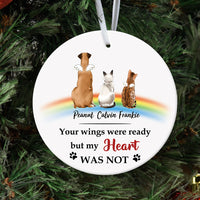 Thumbnail for Your Wings Were Ready But My Heart Was Not - Ornament, Fluffy Dog & Cat Memorial Gifts AE