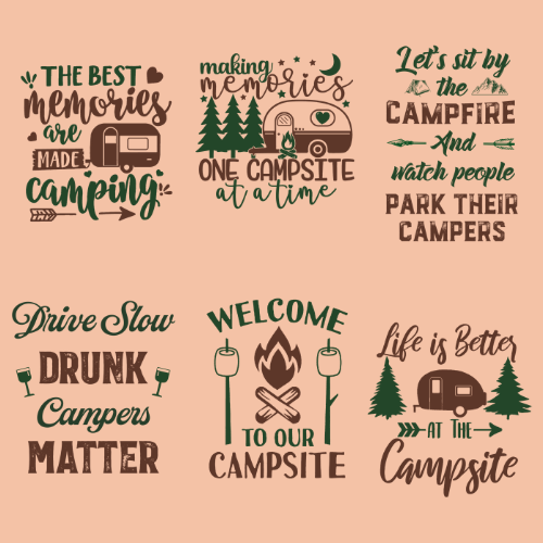 Personalized Husband Wife Let Sit By The Campfire Patio Mat, Gift For Campers AB