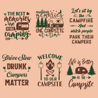 Thumbnail for Personalized Husband Wife Let Sit By The Campfire Patio Mat, Gift For Campers AB