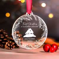 Thumbnail for Personalized New Home Christmas Ornament, Our First Home Gift AE