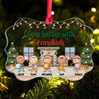 Thumbnail for Personalized Mom Grandma Belongs To Kids Acrylic Benelux Ornament, Customized Holiday Ornament AE
