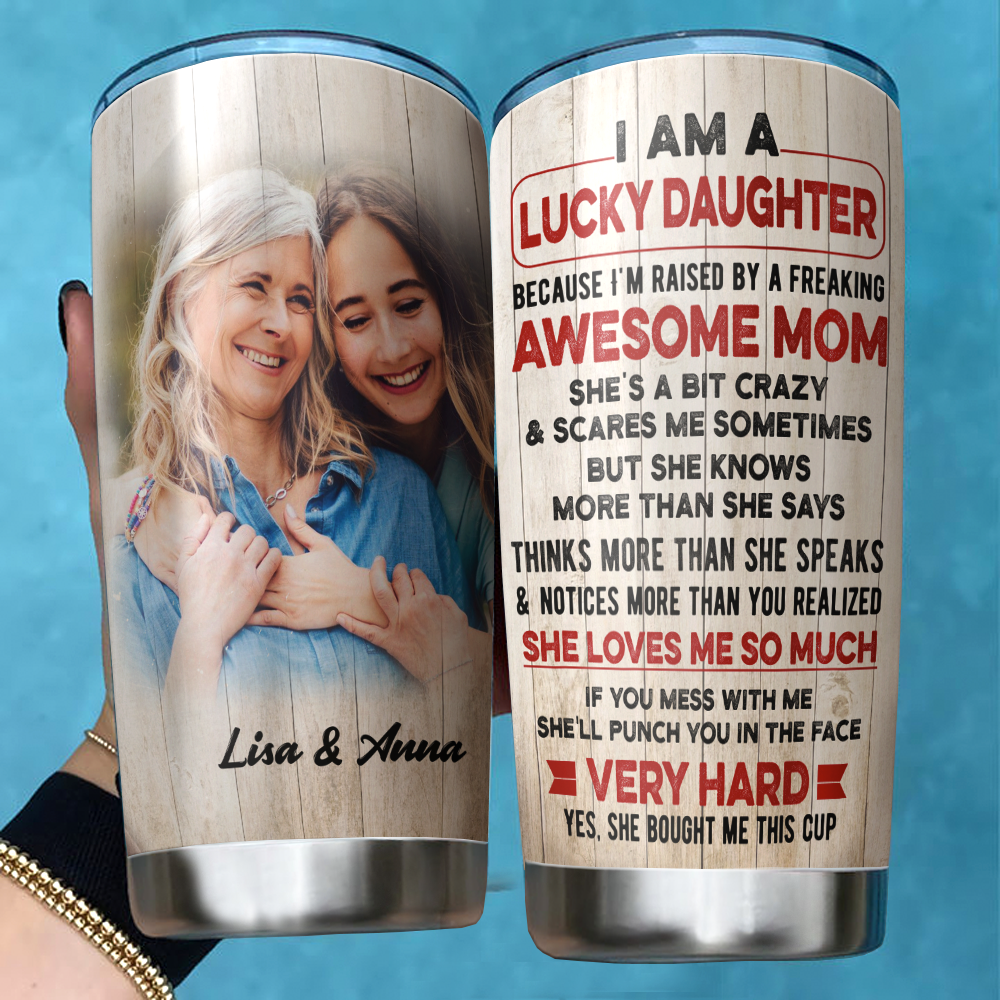 Christmas Gift: 40oz Tumbler for Mom from Daughter, Son - Cool Mom