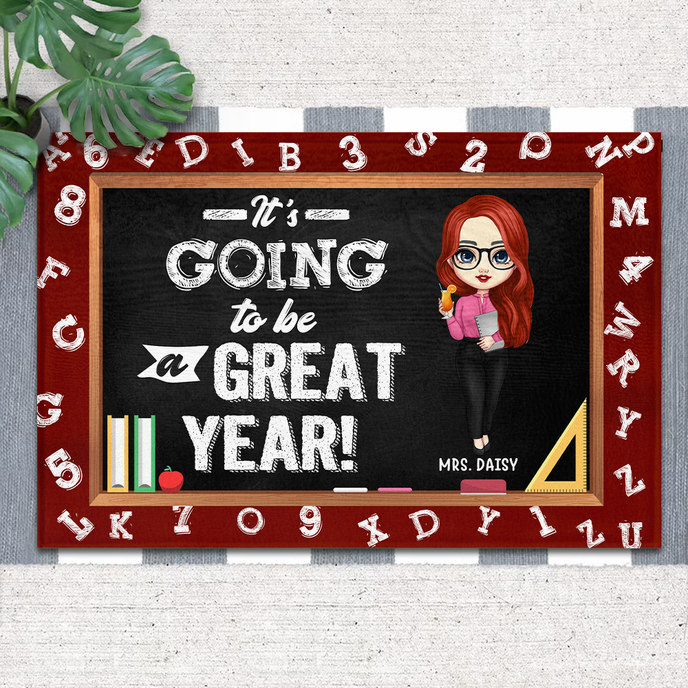 It's Going To Be A Great Year Teacher Doormat, Classroom Decor AB