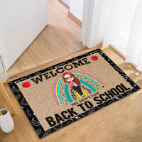 Thumbnail for Welcome Back To School Teacher Doormat, Classroom Decor 2022 AB