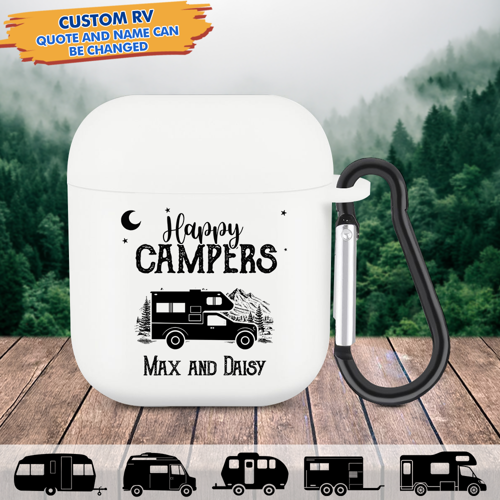 Custom Rv Camping AirPod Case, Gifts For Camping Lovers JonxiFon