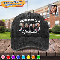 Thumbnail for 4 Photo Class of 2023 Proud Mom, Dad Family Matching Cap, Graduation Cap For Parents, Aunt, Uncle JonxiFon