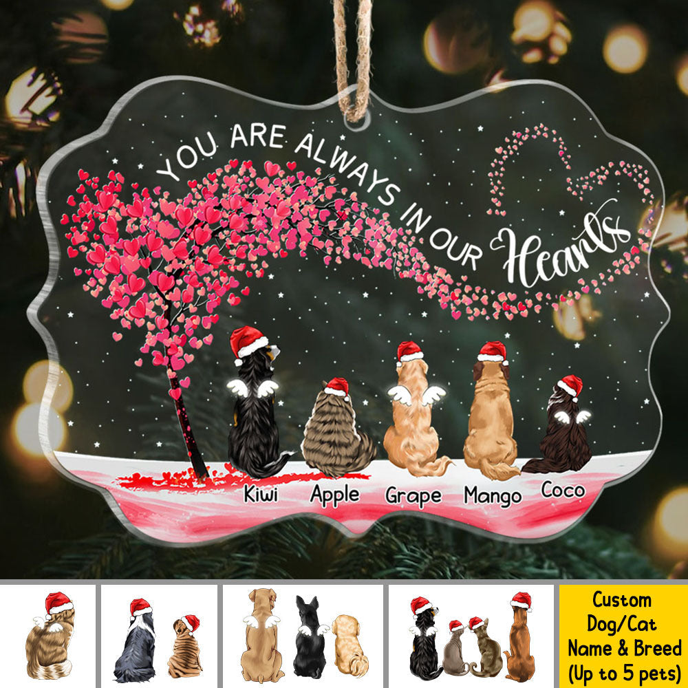Personalized Dog Acrylic Ornament Custom Cat Name Breed Christmas Gift AE