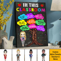 Thumbnail for In This Classroom We Are Loved Poster/Canvas, DIY Class Decor CustomCat