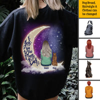 Thumbnail for I Love You to the Moon and Back Custom Backside T-shirt, Dog Lovers Gifts CustomCat