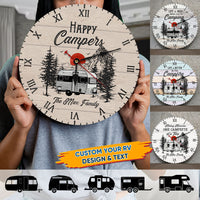 Thumbnail for Custom Life Is Better When You're Camping Wall Wooden Clock, Gift For Camper AH