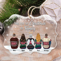 Thumbnail for The Joy Of Christmas Is Family Printed Acrylic Ornament, Family Ornament AE