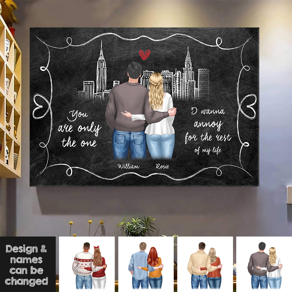 Personalized You Are The Only One Couple Poster/Canvas, Valentine's Day Gift CHI-YEN