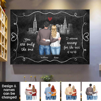 Thumbnail for Personalized You Are The Only One Couple Poster/Canvas, Valentine's Day Gift CHI-YEN