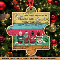 Thumbnail for Personalized You Are My Missing Piece Besties Friends, Customized Holiday Ornament AE
