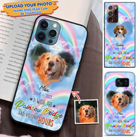 Thumbnail for Personalized Photo Wish The Rainbow Bridge Had Visiting Hours Silicone Phone Case, Memorial Gift For Dog, Cat AA
