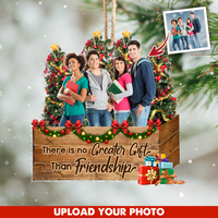 Thumbnail for Personalized Upload Photo There is No Greater Gift Than Friends Christmas Printed Acrylic Ornament AC