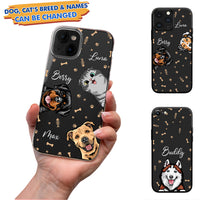 Thumbnail for Personalized Hello Dog Cat Paw Phone Case, Funny Gift For Pet Lovers AA