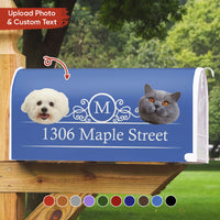 Thumbnail for Custom Big Head Cutout Photo Dog Cat Mailbox Cover, Christmas Gift AF