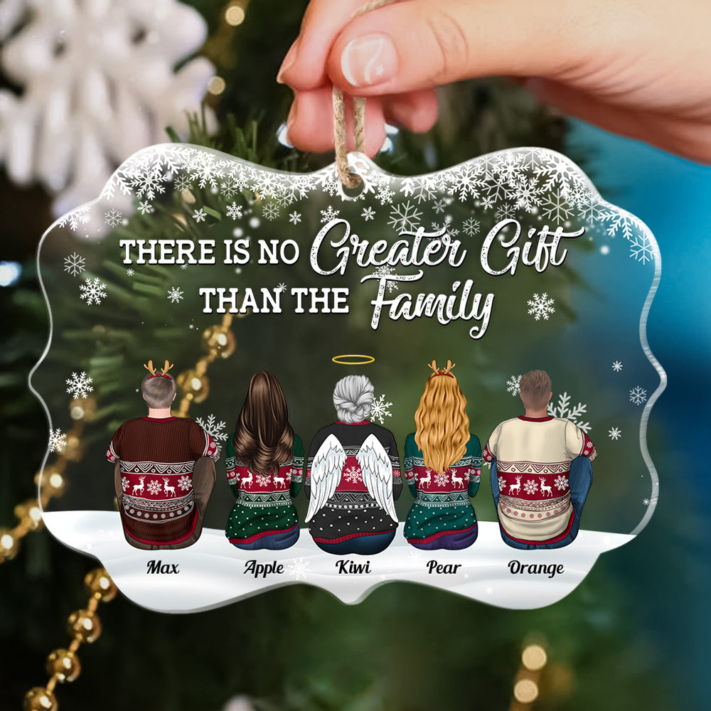 The Joy Of Christmas Is Family Printed Acrylic Ornament, Family Ornament AE