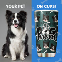 Thumbnail for Custom Dog Face Photo Dog Mom Nutrition Facts Tumbler, Best Gift for Dog Lovers AA