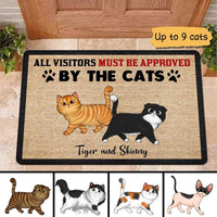 Thumbnail for All Visitors Must Be Approved By Cats Personalized Doormat JonxiFon