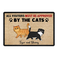 Thumbnail for All Visitors Must Be Approved By Cats Personalized Doormat JonxiFon