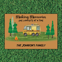 Thumbnail for Making Memories One Campsite At a Time, RVs Doormat Gift For Campers AB