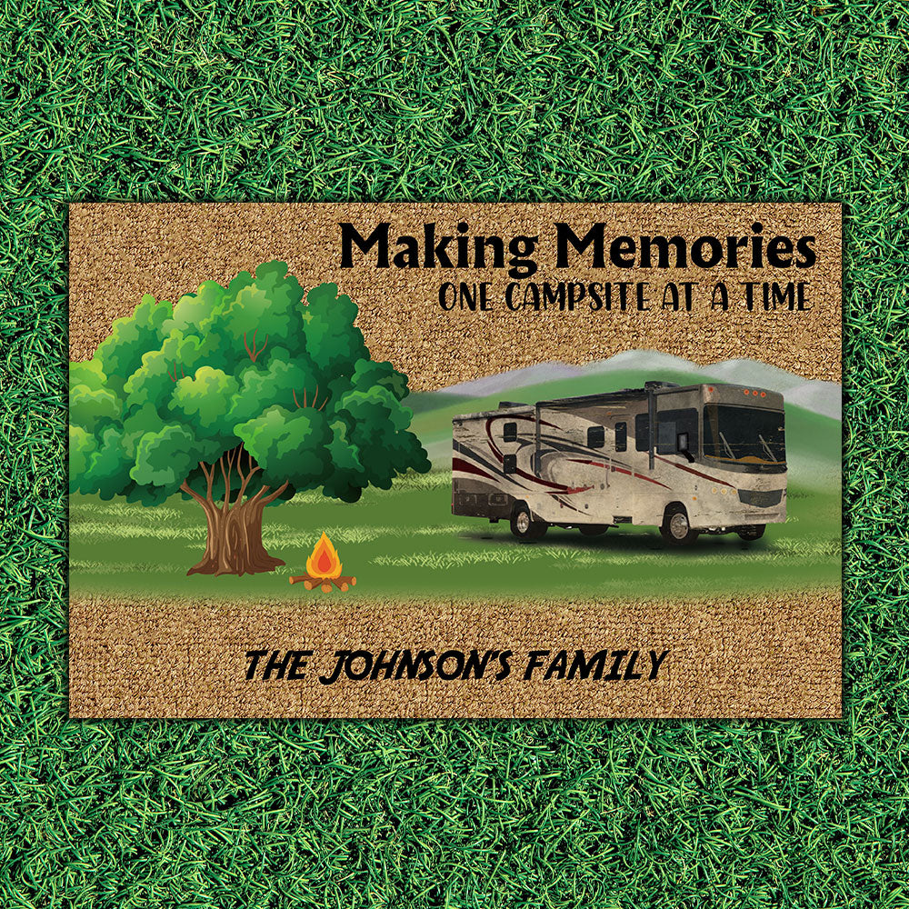 Making Memories One Campsite at A Time Door Mat, RV Door Mat, Camping  Lovers Gift, Welcome Mat, House Warming Gift, Camping Door Mat 