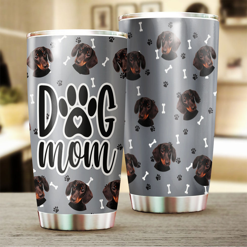 Dog Mom Coffee Tumbler Stainless Steel Dog Mother Coffee Lover