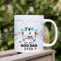 Thumbnail for Best Dog Dad Ever - Personalized Mug for Dog Dad AO