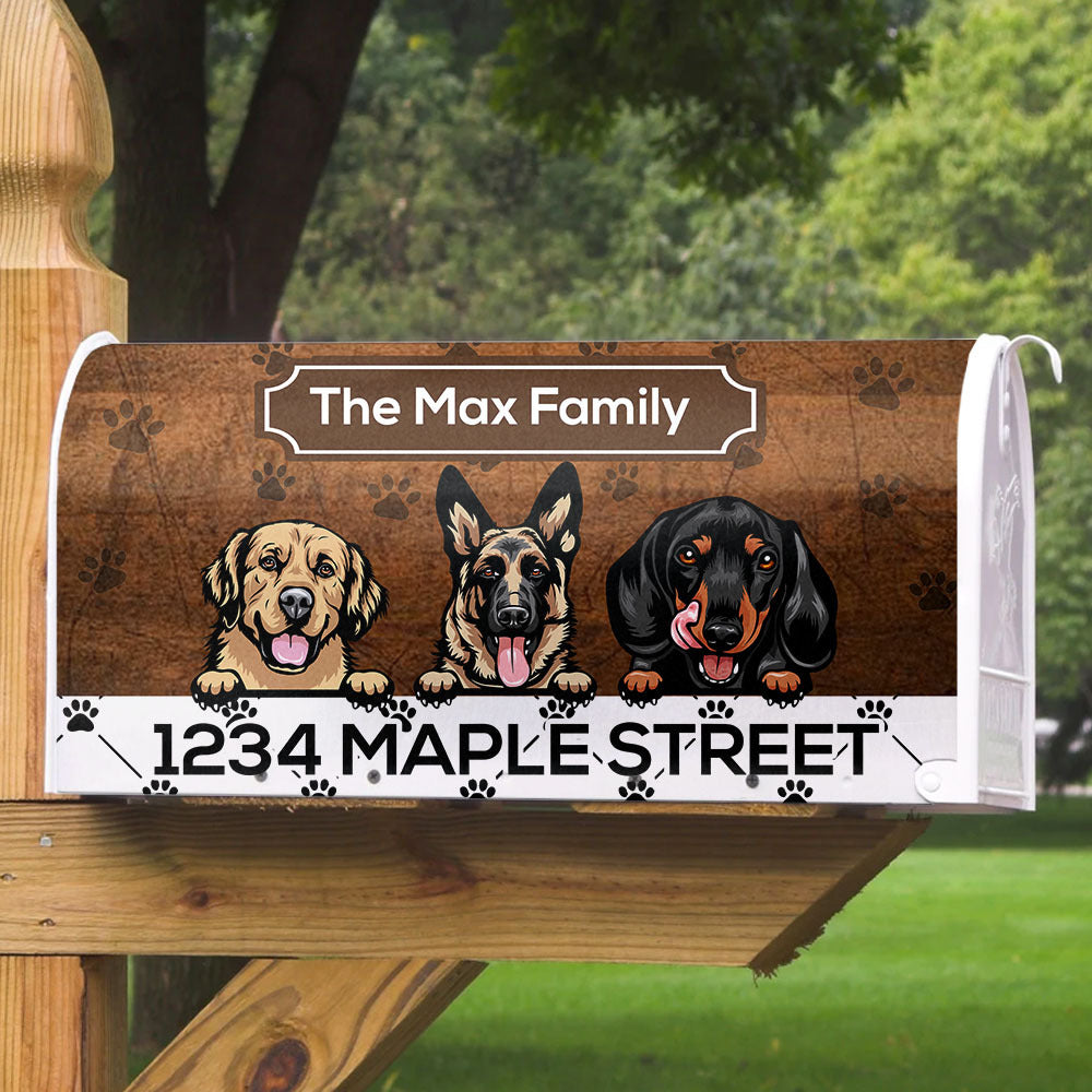 Custom Dog Lovers Mailbox Cover Gift for Dog Lovers AF
