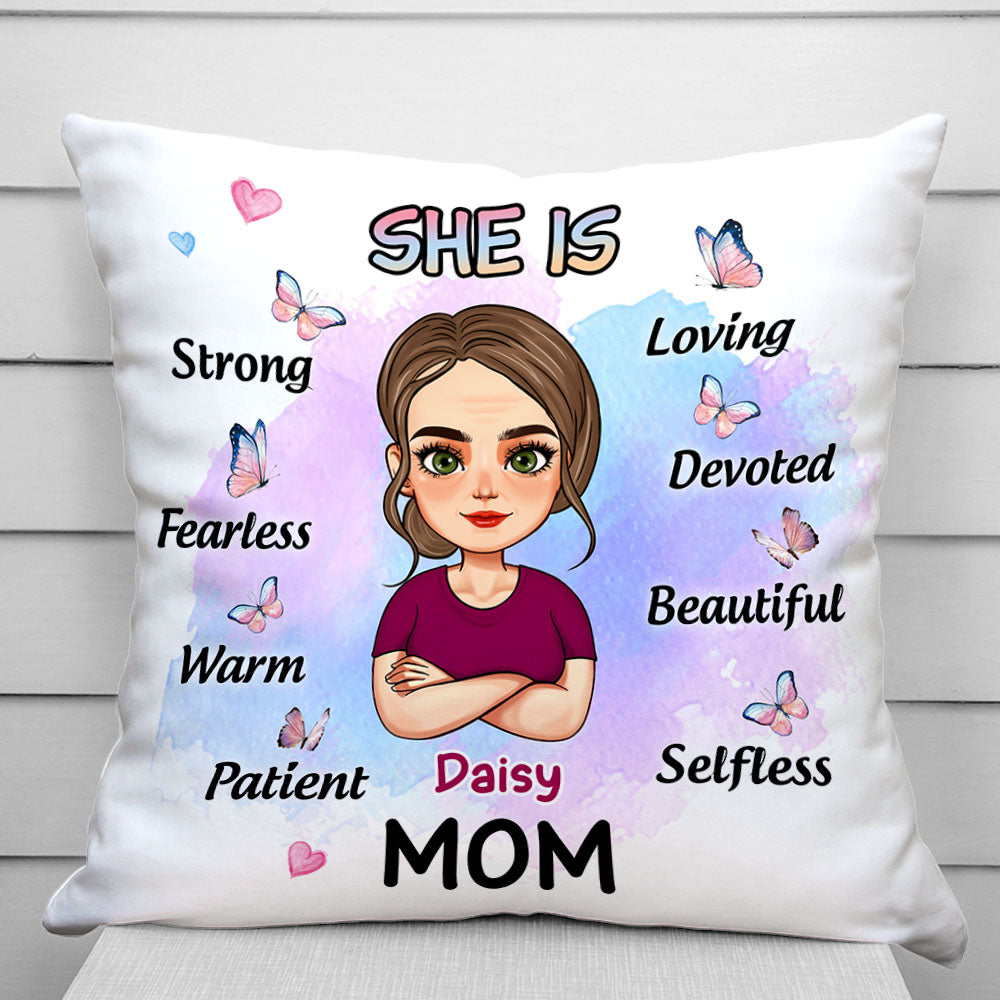 She Is Mom Personalized Pillow,Mothet's Day Gift For Mom AD
