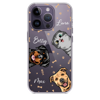 Thumbnail for Personalized Hello Dog Cat Paw Phone Case, Funny Gift For Pet Lovers AA