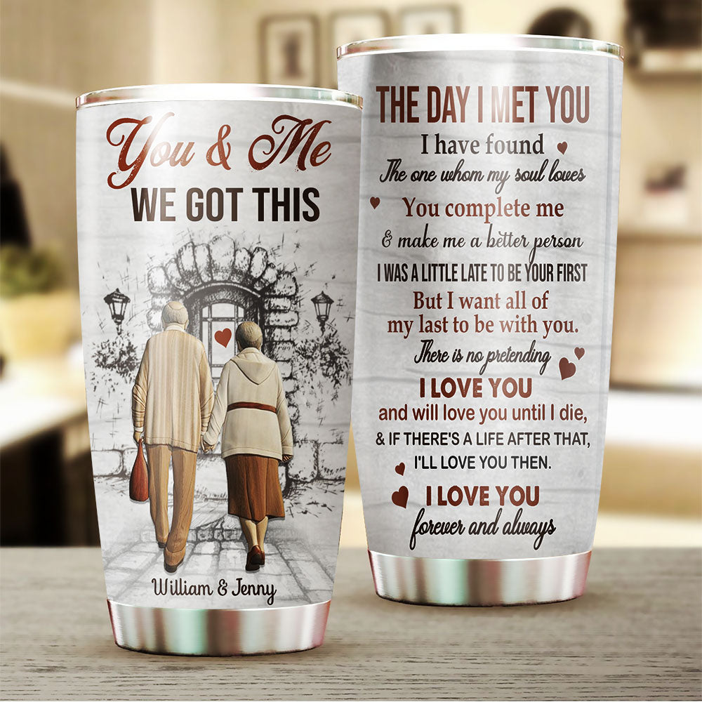The Day I Met You Personalized Tumbler AA
