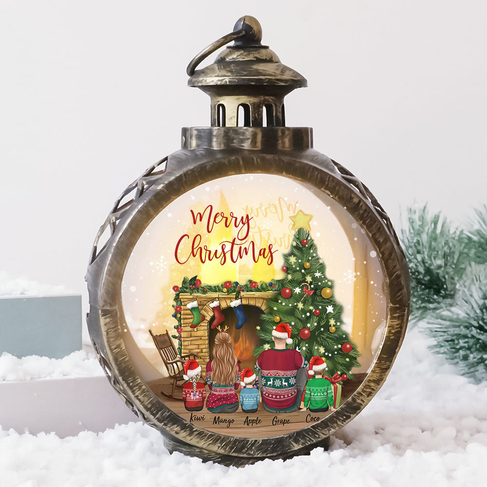 Custom Family Christmas 2022 LED Light Ornament, Christmas Gift AE