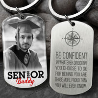 Thumbnail for Be Confident Senior 2022 Graduation Metal Keychain AA