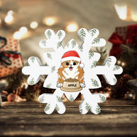 Thumbnail for Personalized Dog Wood Snowflake Custom Cat Name Christmas Gift for Family TrangThuy