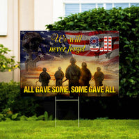 Thumbnail for All Gave Some, Some Gave All Veteran Lawn Sign, 4th Of July Decoration AN