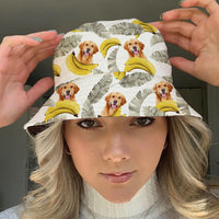 Thumbnail for Pet Face With Banana Bucket Hat, Dog Lover Gift AI