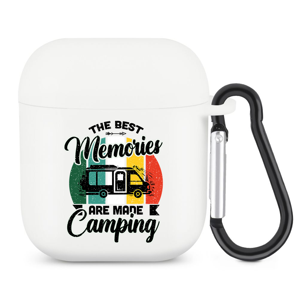 Custom Rv The Best Memories Are Made Camping AirPod Case, Camping Lovers Gifts JonxiFon