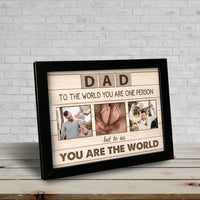 Thumbnail for Dad To The World You Are One Person Photo Frame AA