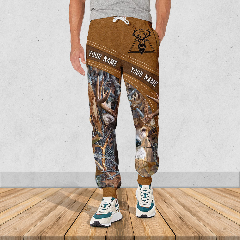 Custom Name Deer Hunting Lover Sweatpants For Men & Women AB