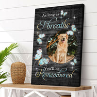 Thumbnail for As Long As I Breathe You‘ll be Remembered Memorial Canvas AK