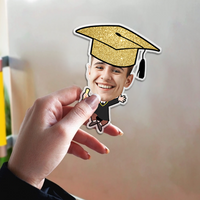 Thumbnail for Personalized Magnet With Face, Graduation Decorations 2023 Gift, Fridge Magnet JonxiFon