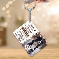 Thumbnail for Personalized When You Miss Me Dog Cat Memorial Acrylic Keychain, Gift For Pet Lovers JonxiFon