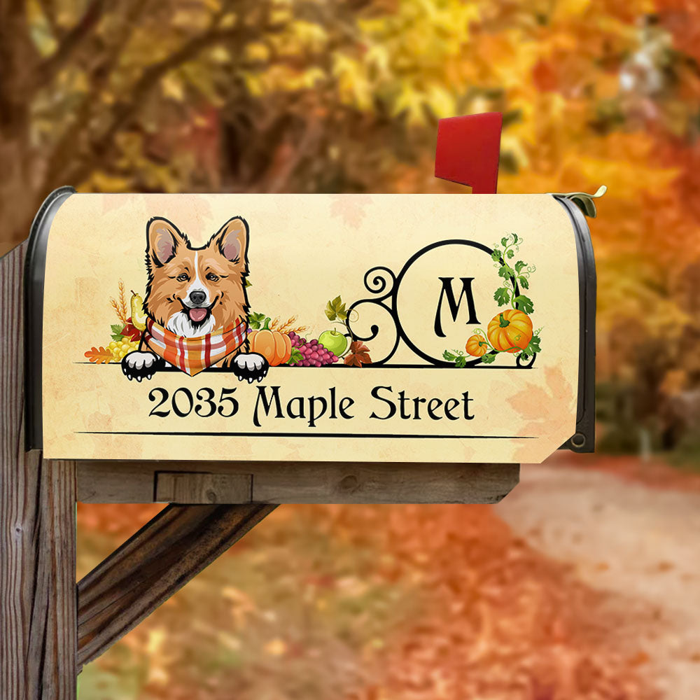 Thanksgiving Dog Cat Mailbox Cover, Pet Lover Gift AF