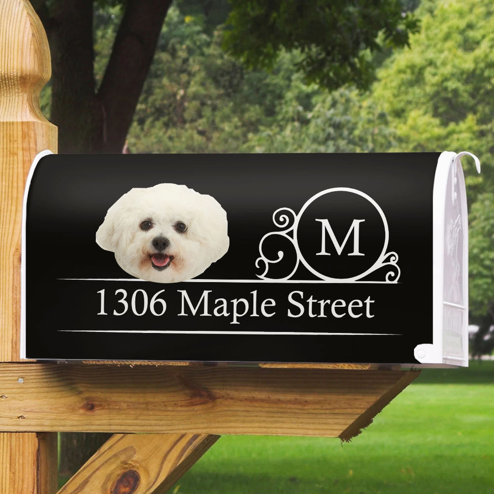 Custom Big Head Cutout Photo Dog Cat Mailbox Cover, Christmas Gift AF