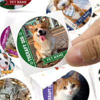 Thumbnail for Personalized Dog Photo Perforated Roll Stickers, Therapy Dog Labels JonxiFon